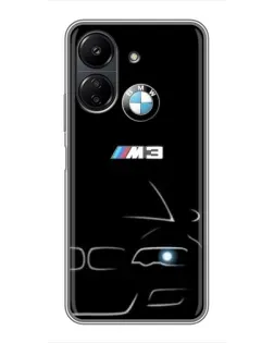 Чохол для Xiaomi POCO C65 з картинкою «Мінімалістичний принт BMW M3» Чохол для Xiaomi POCO C65 з картинкою «Мінімалістичний принт BMW M3»
