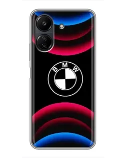 Чохол для Xiaomi POCO C65 з картинкою «Логотип BMW та неонові дуги» Чохол для Xiaomi POCO C65 з картинкою «Логотип BMW та неонові дуги»