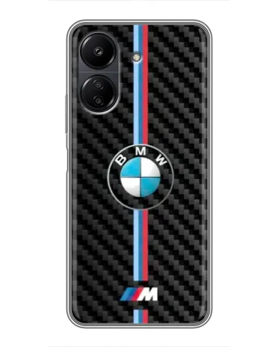 Чохол для Xiaomi POCO C65 з картинкою «Емблема BMW та карбон» Чохол для Xiaomi POCO C65 з картинкою «Емблема BMW та карбон»