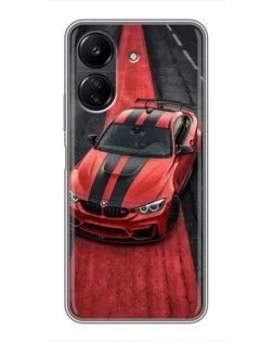Чохол для Xiaomi POCO C65 з картинкою «BMW на червоній доріжці» Чохол для Xiaomi POCO C65 з картинкою «BMW на червоній доріжці»