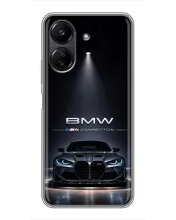Чохол для Xiaomi POCO C65 з картинкою «BMW крізь нічне місто» Чохол для Xiaomi POCO C65 з картинкою «BMW крізь нічне місто»