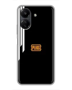 Чохол для Xiaomi POCO C65 з картинкою «PUBG — вертикальні лінії»