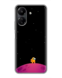 Чохол для Xiaomi POCO C65 з картинкою «Самотній герой на планеті»