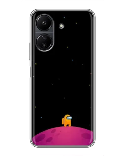Чохол для Xiaomi POCO C65 з картинкою «Самотній герой на планеті»