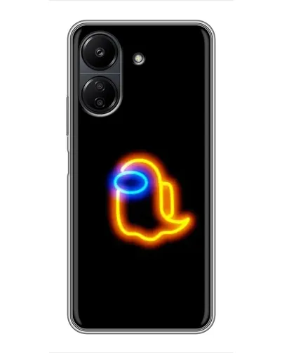 Чохол для Xiaomi POCO C65 з картинкою «Among Us неонове сяйво»