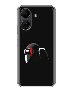 Чохол для Xiaomi POCO C65 з картинкою «Among Us шолом»
