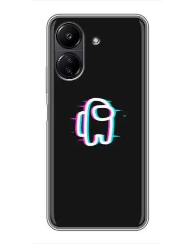 Чохол для Xiaomi POCO C65 з картинкою «Among Us неон»
