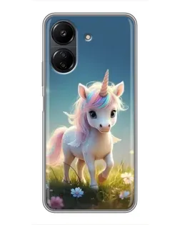 Чехол для Xiaomi POCO C65 с картинкой «Единорог на поляне» Чехол для Xiaomi POCO C65 с картинкой «Единорог на поляне»