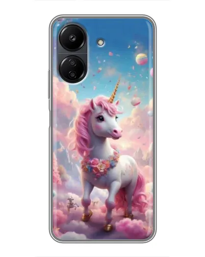 Чехол для Xiaomi POCO C65 с картинкой «Единорог среди облаков» Чехол для Xiaomi POCO C65 с картинкой «Единорог среди облаков»