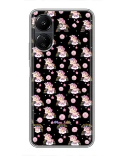 Чехол для Xiaomi POCO C65 с картинкой «Magic Unicorn паттерн»