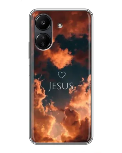 Чехол для Xiaomi POCO C65 с картинкой «Сияние Имени Jesus»