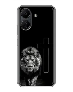 Чехол для Xiaomi POCO C65 с картинкой «Лев и Крест» Чехол для Xiaomi POCO C65 с картинкой «Лев и Крест»