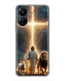 Чехол для Xiaomi POCO C65 с картинкой «Лев Иуды и Свет» Чехол для Xiaomi POCO C65 с картинкой «Лев Иуды и Свет»