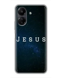 Чехол для Xiaomi POCO C65 с картинкой «Звездное небо Jesus»