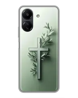 Чехол для Xiaomi POCO C65 с картинкой «Оливковая ветвь»