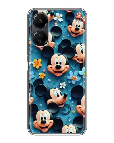 Чехол для Xiaomi POCO C65 с картинкой «Паттерн Микки и Минни» Чехол для Xiaomi POCO C65 с картинкой «Паттерн Микки и Минни»