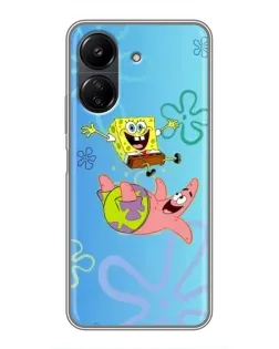 Чехол для Xiaomi POCO C65 с картинкой «Спанч Боб и Патрик» Чехол для Xiaomi POCO C65 с картинкой «Спанч Боб и Патрик»