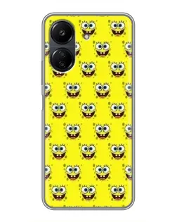 Чехол для Xiaomi POCO C65 с картинкой «Паттерн Губка Боб» Чехол для Xiaomi POCO C65 с картинкой «Паттерн Губка Боб»
