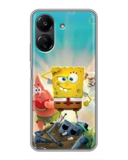 Чехол для Xiaomi POCO C65 с картинкой «Спанч Боб победитель» Чехол для Xiaomi POCO C65 с картинкой «Спанч Боб победитель»
