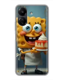 Чехол для Xiaomi POCO C65 с картинкой «Повар Спанч Боб» Чехол для Xiaomi POCO C65 с картинкой «Повар Спанч Боб»