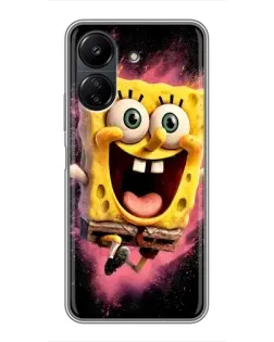 Чехол для Xiaomi POCO C65 с картинкой «Взрывной Спанч Боб» Чехол для Xiaomi POCO C65 с картинкой «Взрывной Спанч Боб»