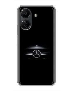 Чехол для Xiaomi POCO C65 с картинкой «Mercedes — абстрактные линии» Чехол для Xiaomi POCO C65 с картинкой «Mercedes — абстрактные линии»