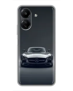 Чехол для Xiaomi POCO C65 с картинкой «Mercedes на черном» Чехол для Xiaomi POCO C65 с картинкой «Mercedes на черном»
