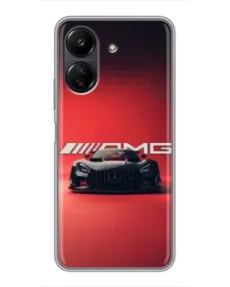 Чехол для Xiaomi POCO C65 с картинкой «Mercedes AMG — красная линия» Чехол для Xiaomi POCO C65 с картинкой «Mercedes AMG — красная линия»