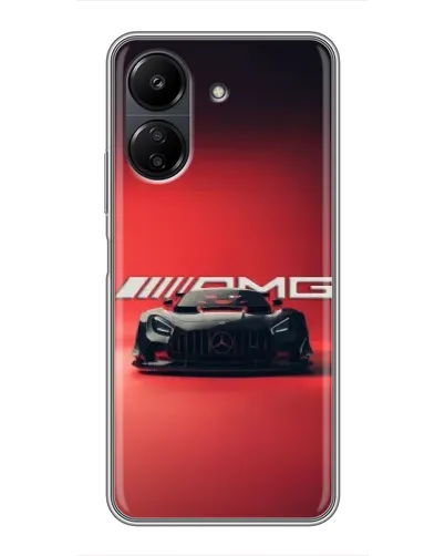 Чехол для Xiaomi POCO C65 с картинкой «Mercedes AMG — красная линия» Чехол для Xiaomi POCO C65 с картинкой «Mercedes AMG — красная линия»