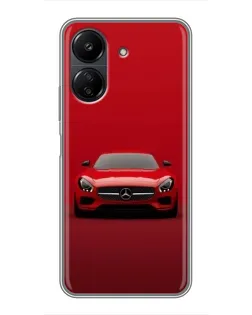 Чехол для Xiaomi POCO C65 с картинкой «Красный Mercedes AMG» Чехол для Xiaomi POCO C65 с картинкой «Красный Mercedes AMG»