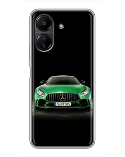 Чехол для Xiaomi POCO C65 с картинкой «Mercedes — неоновый лого» Чехол для Xiaomi POCO C65 с картинкой «Mercedes — неоновый лого»