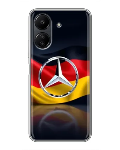 Чехол для Xiaomi POCO C65 с картинкой «Mercedes — флаг Германии» Чехол для Xiaomi POCO C65 с картинкой «Mercedes — флаг Германии»