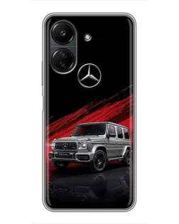 Чехол для Xiaomi POCO C65 с картинкой «Mercedes G-Class красный» Чехол для Xiaomi POCO C65 с картинкой «Mercedes G-Class красный»