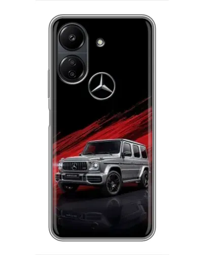 Чехол для Xiaomi POCO C65 с картинкой «Mercedes G-Class красный» Чехол для Xiaomi POCO C65 с картинкой «Mercedes G-Class красный»