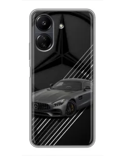 Чехол для Xiaomi POCO C65 с картинкой «Mercedes AMG — графика» Чехол для Xiaomi POCO C65 с картинкой «Mercedes AMG — графика»