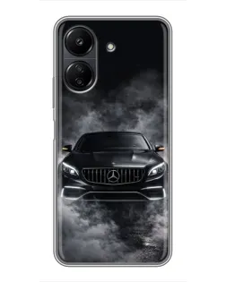 Чехол для Xiaomi POCO C65 с картинкой «Mercedes в дыму» Чехол для Xiaomi POCO C65 с картинкой «Mercedes в дыму»