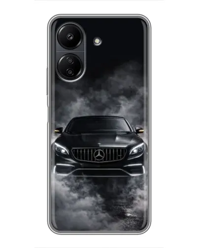 Чехол для Xiaomi POCO C65 с картинкой «Mercedes в дыму» Чехол для Xiaomi POCO C65 с картинкой «Mercedes в дыму»