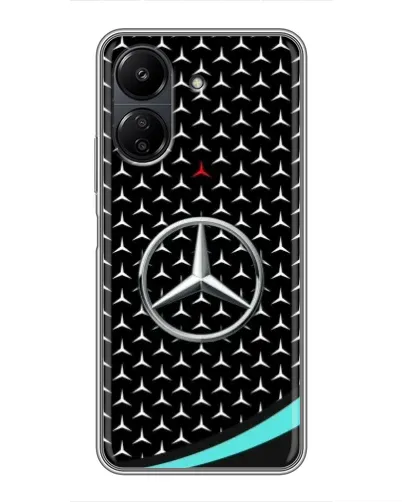 Чехол для Xiaomi POCO C65 с картинкой «Mercedes — бирюзовый акцент» Чехол для Xiaomi POCO C65 с картинкой «Mercedes — бирюзовый акцент»