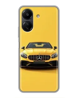 Чехол для Xiaomi POCO C65 с картинкой «Желтый Mercedes GT» Чехол для Xiaomi POCO C65 с картинкой «Желтый Mercedes GT»