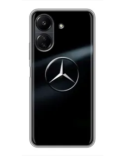 Чехол для Xiaomi POCO C65 с картинкой «Mercedes на металле» Чехол для Xiaomi POCO C65 с картинкой «Mercedes на металле»