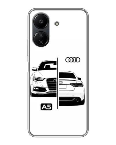 Чохол для Xiaomi POCO C65 з картинкою «Audi — контрастний дизайн» Чохол для Xiaomi POCO C65 з картинкою «Audi — контрастний дизайн»