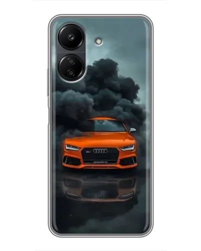 Чохол для Xiaomi POCO C65 з картинкою «Audi у хмарах диму» Чохол для Xiaomi POCO C65 з картинкою «Audi у хмарах диму»