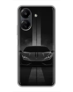 Чехол для Xiaomi POCO C65 с картинкой «Lamborghini симметрия дорог» Чехол для Xiaomi POCO C65 с картинкой «Lamborghini симметрия дорог»