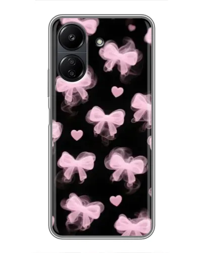 Чехол для Xiaomi POCO C65 с картинкой «Геометрия банта»