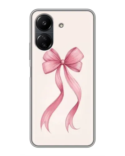 Чехол для Xiaomi POCO C65 с картинкой «Розовый бант»
