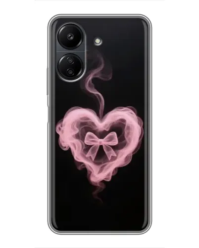 Чехол для Xiaomi POCO C65 с картинкой «Дымчатое сердце»