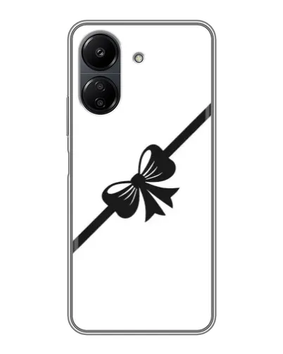 Чехол для Xiaomi POCO C65 с картинкой «Диагональный бант»