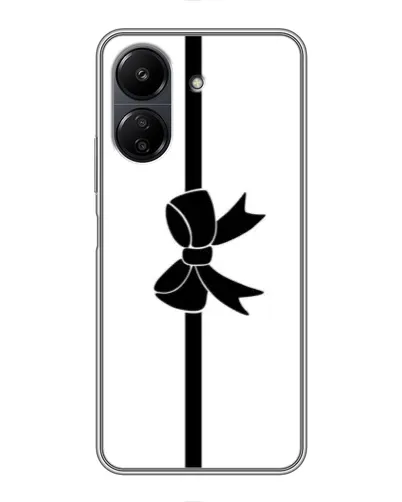 Чехол для Xiaomi POCO C65 с картинкой «Вертикальный бант»