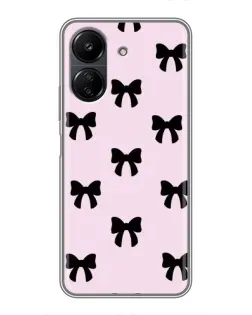 Чохол для Xiaomi POCO C65 з картинкою «Чорні банти Coquette» Чохол для Xiaomi POCO C65 з картинкою «Чорні банти Coquette»