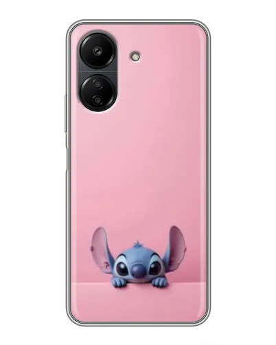 Чехол для Xiaomi POCO C65 с картинкой «Stitch выглядывает»